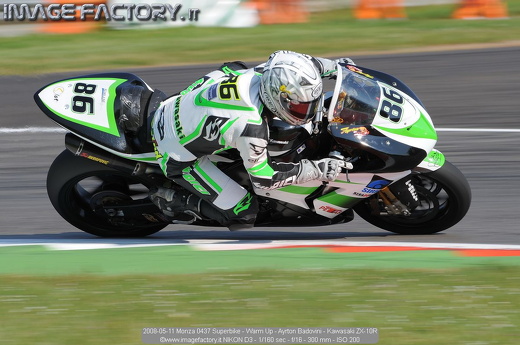2008-05-11 Monza 0437 Superbike - Warm Up - Ayrton Badovini - Kawasaki ZX-10R